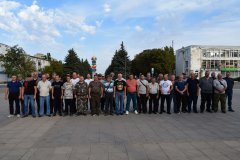 Очередная группа добровольцев из Калуги отправилась домой после выполнения задач