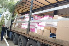 Гумконвой из Калужской области доставил в Первомайск почти 8 т продуктов и учебники – мэр