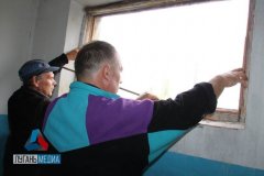 В городе Первомайск продолжаются ремонтные работы при поддержке Калужской области