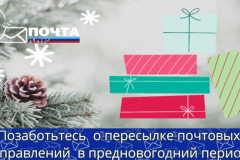"Почта ЛНР" призывает заранее отправлять посылки к новогодним и рождественским праздникам