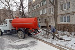 Работники СД ГУП ЛНР "Лугансквода" выполнили работы по ликвидации последствий затопления подвальных помещений