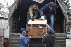 "Луганское землячество" и фонд "Ратибор" доставили в Первомайск генераторы и буржуйки