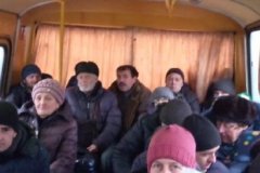 Третья группа пожилых жителей Попаснянского района отправилась на зиму в соцучреждения