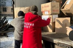 Народный фронт доставил гуманитарный груз для пунктов обогрева в Золотом