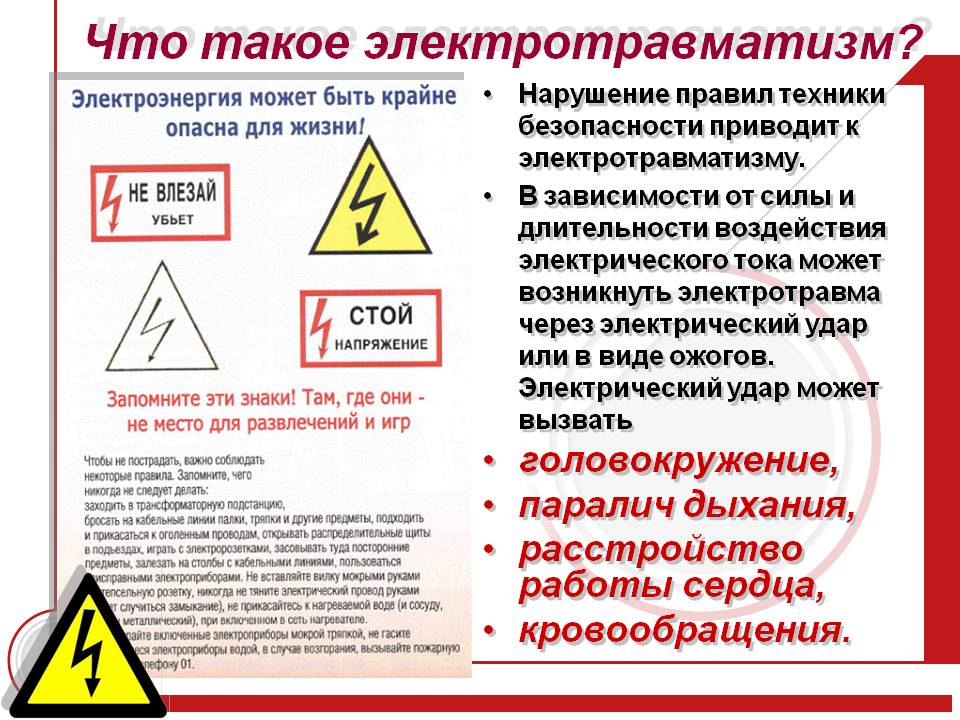 Электробезопасность на каникулах презентация