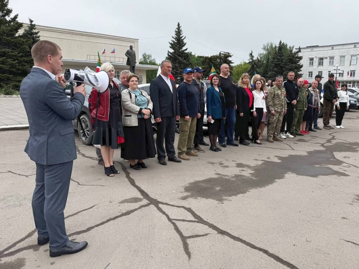 В Первомайске прошел патриотический автопробег «Эстафета памяти»