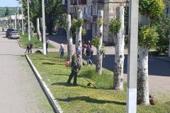 В Первомайске прошло очередное мероприятие по уборке территории трудовыми коллективами